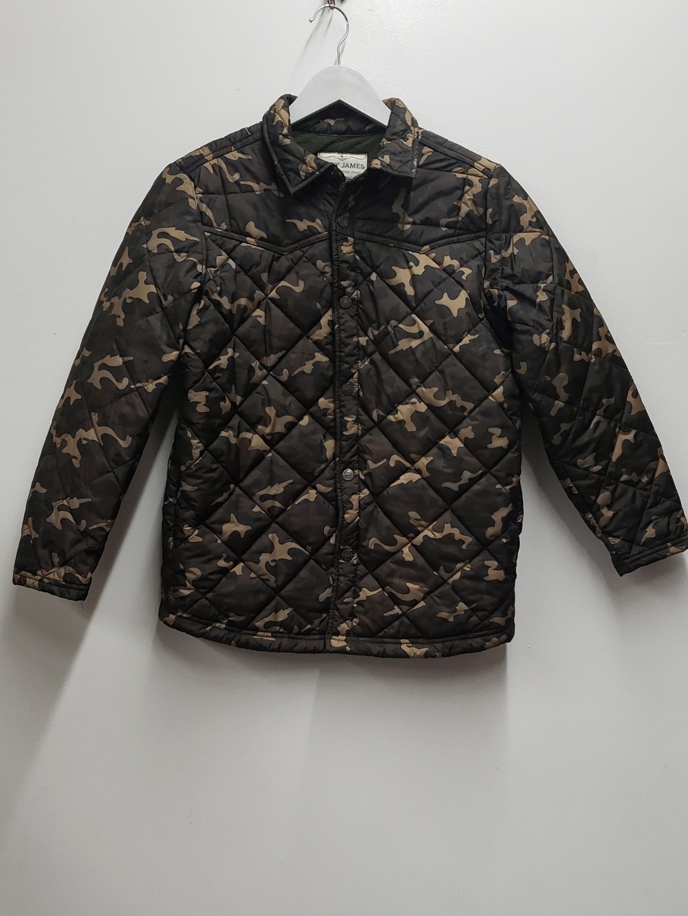 Cody James Camouflage Lined Quilted Puffer Full Snap Western Jacket Youth XL